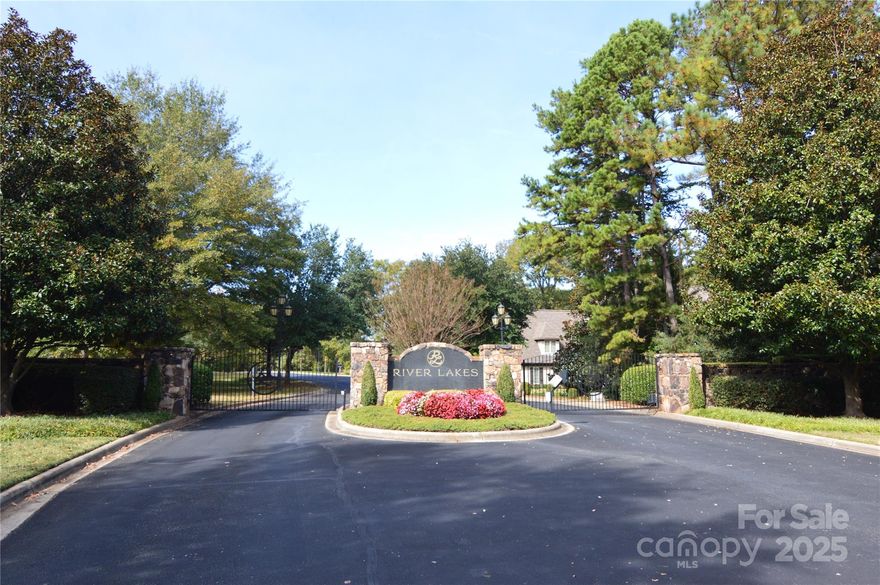 Discover the perfect canvas for your custom luxury home on this level .65-acre lot located within the prestigious gated community of River Lakes. Offering a rare blend of privacy and accessibility, this homesite is situated just a 10-minute drive from the vibrant atmosphere of Downtown Belmont, where you can enjoy local breweries, boutique retail, and acclaimed restaurants. For those commuting or seeking city amenities, Uptown Charlotte is a convenient 30-minute drive away, providing the ideal balance between a quiet small-town feel and metropolitan proximity. The minimum build requirements for a one-story home on a crawl foundation is 2,800 square feet (HLA), while a two-story residence requires a minimum of 3,400 square feet (HLA). While all custom home plans must undergo a formal review process to ensure community harmony, there is no initial build time requirement, allowing you to purchase the land now and build whenever you are ready. The lot has already passed a perk test for a four-bedroom home, and interested buyers are encouraged to contact the county to explore the potential for additional bedrooms.