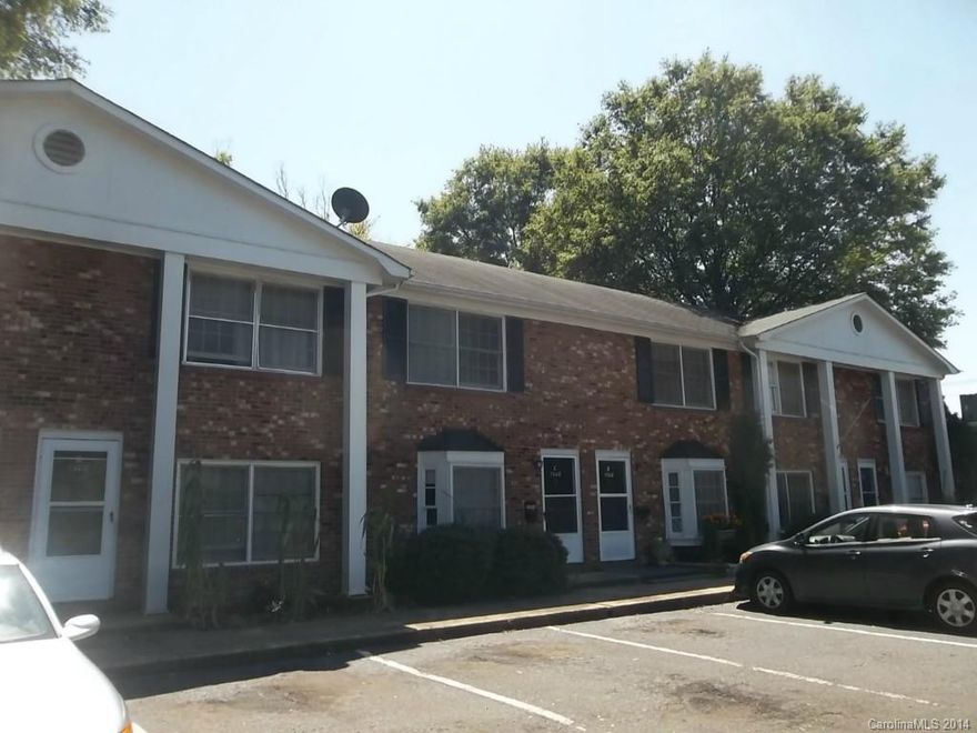 This 2 bedroom townhouse apartment is convenient to lightrail and shopping.  WATER INCLUDED IN RENT. It has range, central A/C, carpet and washer/dryer connections.