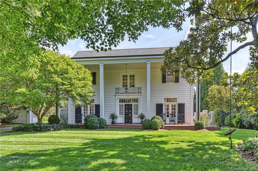 1930's gem in the heart of Eastover, seamlessly blends old Charlotte charm, class & tradition with today's modern amenities. Amazing front porch & curb appeal. Lovely formals, beautiful flowing layout creates ideal environment for entertaining & casual daily living. Expansive terrace with fireplace & immaculate grounds, space for pool. Spacious new garage. Walk to multiple parks, shops/restaurants, minutes to uptown. This exceptional treasure is hard to deny and will exceed your expectations.
