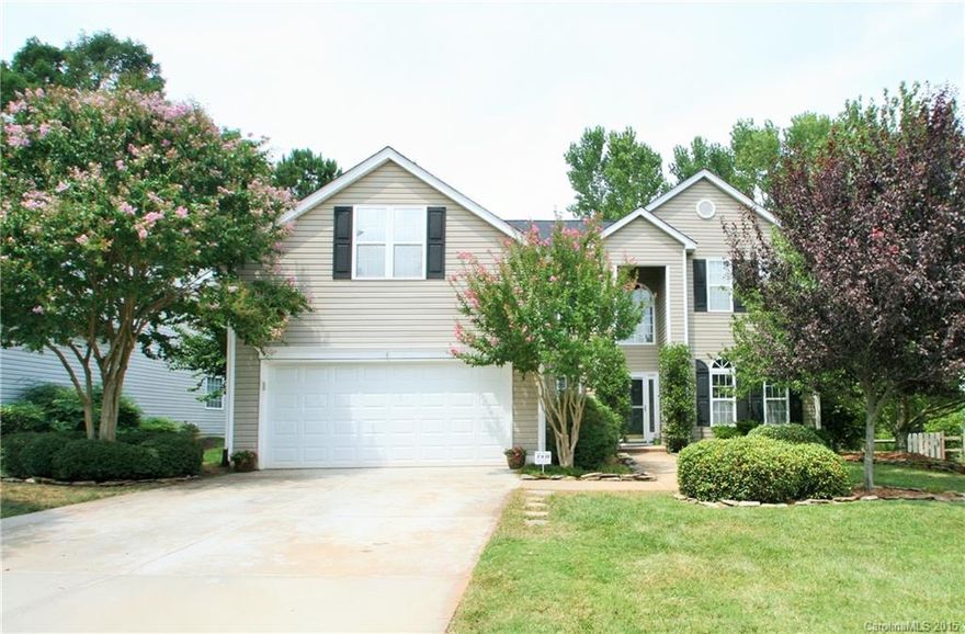 Beautiful home in Ballantyne!Two NEW HVAC units, New Roof 2014, New hardwoods, New granite, faucet & subway tile backsplash, New gorgeous Master Shower w/glass door, new surround fireplace, new powder room sink, Tankless water heater, new front door & back sliding glass door, custom built in shelving in master closet & pantry, wine fridge/bar, expanded back patio, built in workbench in garage, crown molding & fenced yard. Award winning schools! Community has a social committee & swim team!