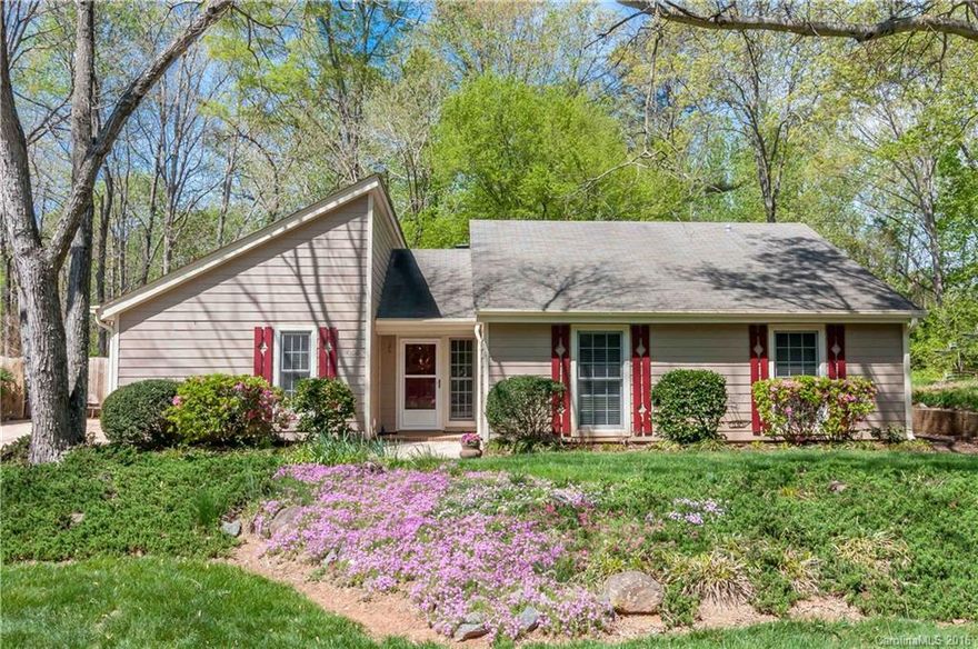 Charming bungalow located in cul-de-sac with large, flat & fenced backyard. Desirable village within Raintree. This home has been lovingly maintained with numerous upgrades throughout.  Upgrades include, granite counters, tile backsplash, recessed lighting, hardwoods throughout, updated master and guest bathrooms, replacement windows & much more! Abundant storage includes lovely storage building in back along with attic storage inside.  This home will not disappoint!