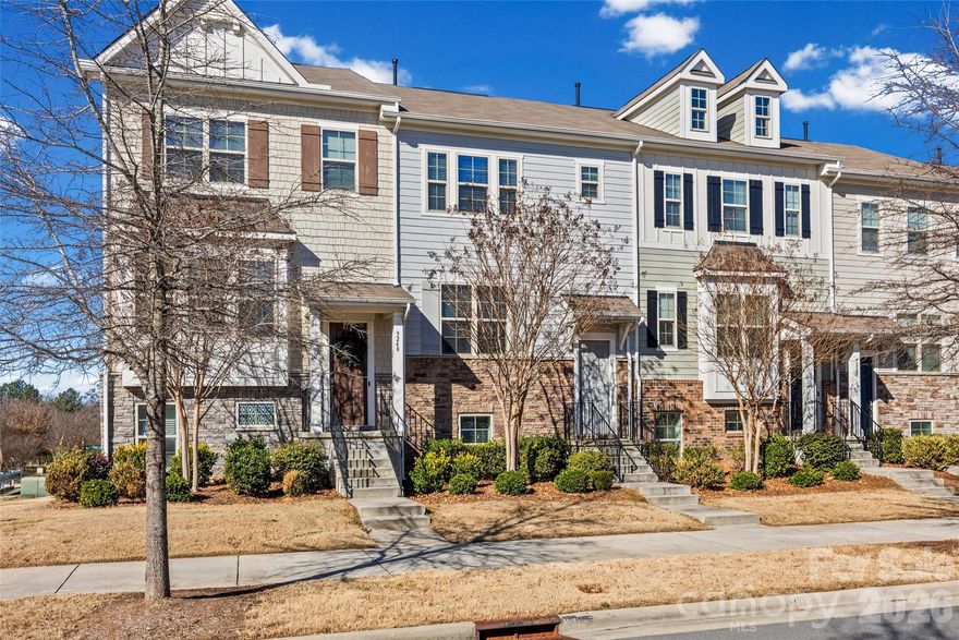 Welcome to this stunning 3-bedroom each with their own full ensuite bathroom, 3.5-bath urban townhome just steps from the Arrowood Light Rail Station — offering unbeatable convenience and modern style in one of Charlotte’s most connected locations. One of the few homes in the community with a desirable main-level entry, this property combines functionality with upscale finishes throughout.

Inside, you’ll love the bright open floor plan featuring 10-foot ceilings on the main floor and expansive windows that fill the space with natural light. The gourmet kitchen is a true showstopper with an oversized center island, granite countertops, tile backsplash, 42” upper cabinets, stainless steel appliances, gas range with double oven, and a spacious walk-in pantry — perfect for entertaining or everyday living.

Upstairs, two generously sized bedrooms each feature private ensuites with tiled walk-in showers and a large walk in closet. The primary suite includes a trey ceiling showcasing the added luxury. The lower level offers a private guest suite with full bath, ideal for visitors, a home office, or multigenerational living, plus direct access to the rear-facing two-car garage.

Enjoy resort-style amenities located directly in front of the home, including a pool, cabana, and grilling area. HOA covers lawn maintenance and trash for low-maintenance living.

With quick access to light rail, greenways, SouthPark, South Boulevard, and major highways, this home delivers the perfect blend of location, lifestyle, and convenience. Don’t miss this rare opportunity in a prime Charlotte location!