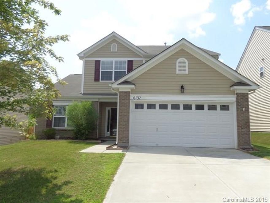 This spacious 2,350 sq. ft. 1 story home has 4 bedrooms and 2.5 bathrooms. It features an open floor plan, trey/coffered and vaulted ceilings and wood flooring. The kitchen, which opens to the 2 story great room has granite counters, stainless steel appliances and a pantry. Enjoy entertaining indoors near the cozy fireplace, or outside on the rear patio. This home is move in ready!