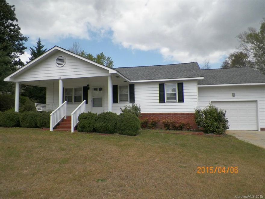 Make this attractive house located in well established neighborhood on a large lot, your home, with some update ideas.  Swing on the front covered porch, or enjoy the large rear fenced yard.  The interior offers a kitchen with breakfast area, dining room, living room, den, two bedrooms and third room that could be converted to a bedroom, with the addition of a closet. The enclosed porch leads to the garage/storage and back yard.  Newly installed central heat and air (in 2014) and fresh paint!!