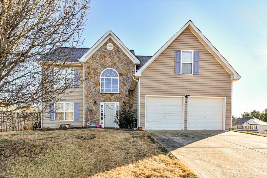 Wonderful opportunity to own in the sought after Curtis Pond subdivision.   This home offers stained concrete floors on the first floor, except family room and laminate hardwood floors on the second.  The kitchen has painted cabinets, stainless steel appliances, newer dishwasher, white subway tile back splash, newer sink, newer faucet and newer light fixture.  Attic has blow in insulation and foam insulation that has been added to help on utility costs.  Solar panels have been added as well to lower utility costs. The primary bedroom is huge and has a trey ceiling and 2 closets.  The primary bathroom has been updated to include a new vanity with dual sinks, new light fixtures and oversized shower with subway tile.  There are trey ceilings in all of the secondary bedrooms.  Other options include fenced in back yard and two inch blinds.