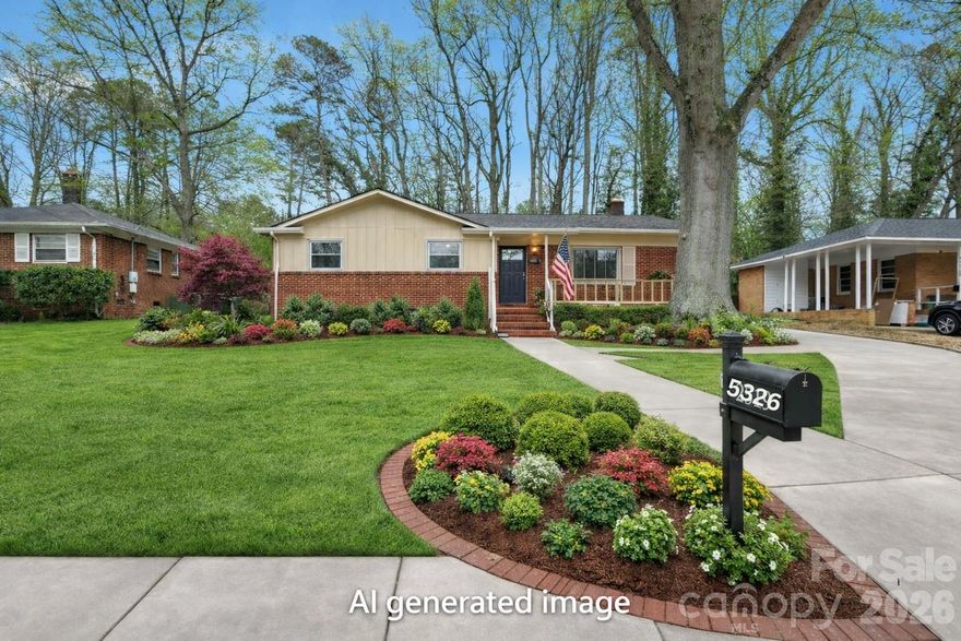 Welcome to 5326 Dolphin Lane, a newly renovated 3-bedroom, 2-bath home in the Shannon Park neighborhood. This move-in ready property features a versatile flex space—ideal for a home office, gym, playroom, or additional living area—offering flexibility to fit a variety of needs. Venture outside to a spacious backyard, perfect for entertaining, relaxing, or gardening, with additional storage for tools and outdoor equipment. The home is located directly across from a community garden, providing a peaceful green view. Inside, you’ll find a bright, open-concept layout with updated living spaces that flow seamlessly, creating an inviting setting for everyday living and entertaining. Conveniently located just minutes from Uptown Charlotte, Shannon Park offers easy access to dining, shopping, and entertainment. This property blends modern updates, functionality, and convenience in an established neighborhood setting.