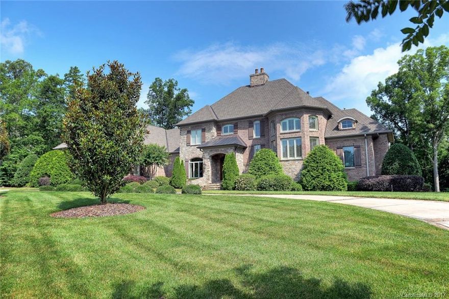 Fantastic opportunity!! European inspired home, in sought after Weddington location. This custom home boasts 4+ Bedrooms, 6.5 Baths w/quality and distinct architectural design. 1.3+ acre waterfront lot w/plenty of room to entertain. The high end selections are throughout. Tasteful use of tile & extensive mill work. Brazilian cherry hardwood floors stand out against the clean lines & open floor plan. Finished basement w/large bedroom and full bath. Top rated schools, easy commute to Charlotte.