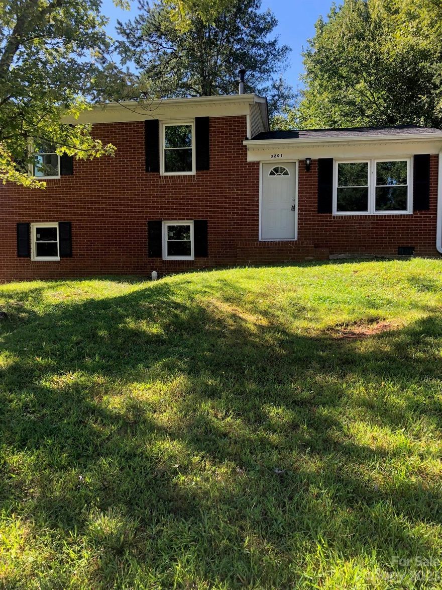 3 bedroom 1 bath home has been totally updated.  This home sits on a large corner lot with unfinished basement that can be used for extra living space or entertaining,  Great home for first time homeowner.