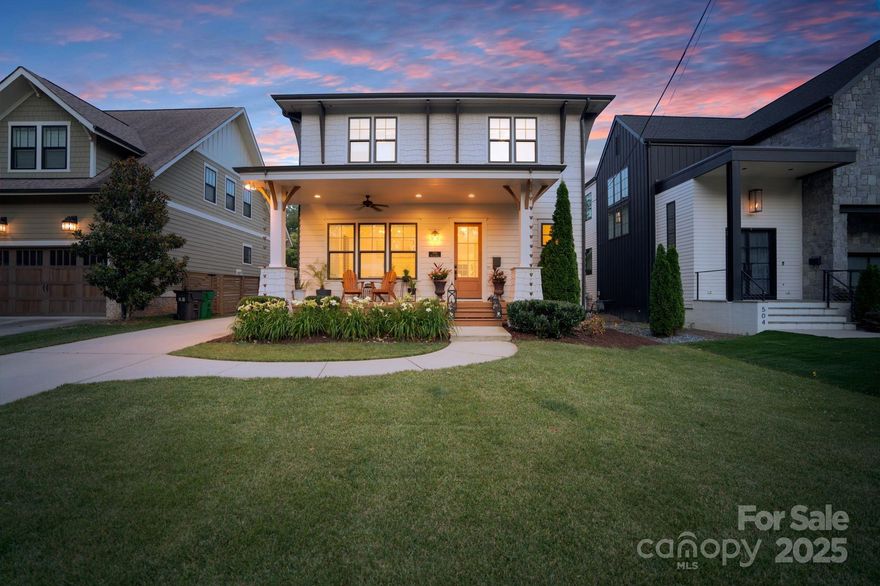 Step into style at 508 McAlway Rd – where convenient Cotswold charm meets luxury living! Built by renowned Pike Properties, this 5-bed, 3-bath stunner blends classic design with modern flair. Inside, discover airy, sunlit spaces, a chef-worthy kitchen with a show-stopping island draped in walnut.  2,901 square feet of sleek finishes and flexible living areas that adapt to your vibe. And did we mention it's zoned for Myers Park schools? This home boats a massive kitchen with tons of cabinets, soft close drawers, oak hardwoods throughout the entire home and a stylist mudroom. The backyard has a privacy fence with a brand new electric gate leading to a two-car detached garage with new polyaspartic floor coating, new artificial turf yard and covered patio that are perfect for laid-back hangs or hosting your next soirée. Here’s the kicker - it's priced below appraised value at $1.299M! Don't miss your chance to own a slice of Cotswold cool. Come for the curb appeal, stay for the lifestyle.