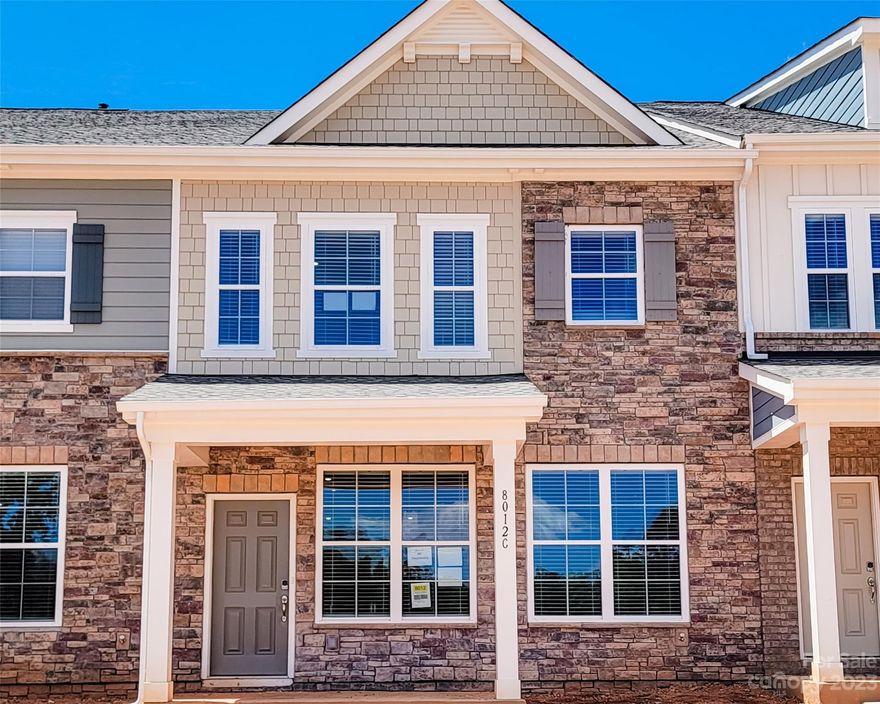 Back on the market! Move-In ready at the end of May - just putting on the finishing touches to this brand new townhome. Open floor design - the Cameron plan is a 2 story, 3 bedroom, 2.5 bath home with a 2 car rear-load garage. All bedrooms feature walk-in closets, and the primary even has two! Gorgeous kitchen features stainless steel dishwasher, 5 burner gas range, microwave, granite countertops with a light gray subway tile backsplash, undercabinet lighting, hidden trash/recycling cabinet, garbage disposal, plus designer-inspired Peyton White cabinet package. The featured home also has our move-in package already included - refrigerator, washer/dryer, & 2" faux wood white blinds. Don't miss out on this fantastic opportunity! 

McEwen Village will offer is homeowners access to the community fishing lake, playground, common spaces, grilling pavilion, plus an abundance of walking trails with access to nearby shopping and restaurants.