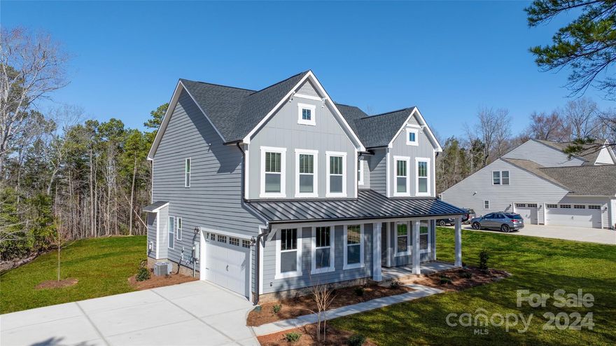 Gorgeous newly built 4BR/2.5BTH home! Kipling Contemporary floorplan with large 2-car garage, drop zone, great room with gas fireplace featuring painted Kenwood mantel, dining room, private study, powder room, kitchen with quartz counters and extended island, SS appliances. Second floor has large primary suite with large walk-in closet, gorgeous bathroom including dual bowl vanity, tiled shower.  Two additional bedrooms with additional bathroom, laundry room, and game room complete second level. Options/Upgrades include electronic deadbolt, garage door opener, fireplace, stainless steel appliances, gas range, quartz countertop, metal porch roof, custom trim details, 9 foot ceilings on both levels, and 8 foot doors.