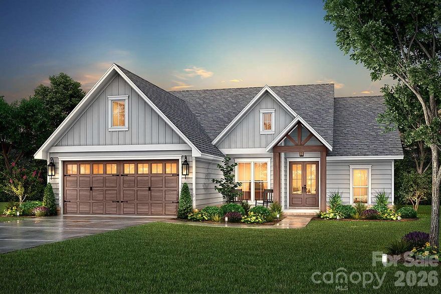 BACK ON MARKET DUE TO NO FAULT OF SELLER. Stunning custom-quality new construction in desirable Lower Creek! This beautifully designed all-one-level home with a FULL unfinished basement offers style and functionality with open-concept living, designer finishes, and an inviting covered porch perfect for entertaining. 

If the property goes under contract during the early stages of construction, buyers can work with the builder to customize flooring, countertops, tile fixtures, and paint to their preferences.

Throughout the home you’ll find 10 foot ceilings and 9 foot ceilings in the two additional bedrooms. In the primary bedroom you'll find a trey ceiling. The kitchen boasts granite countertops, custom cabinetry, and a spacious island. Enjoy a luxurious primary suite with dual vanities, soaking tub, and walk-in shower. Located just minutes from shopping, dining, schools, and outdoor recreation. Gas fireplace in living room leased through Bumgarner. A rare find in an ideal location, move-in ready and waiting to welcome you home! Sod will be installed prior to closing! *Pictures are not 100% accurate but as as close to scale as possible.* 
Typical 1 year builders warranty on property. 
Such as, craftsmanship, defects of materials, structure. 
Home built by local and reputable “Caldwell Builders Group”. 
*Agent has owner interest in property*.