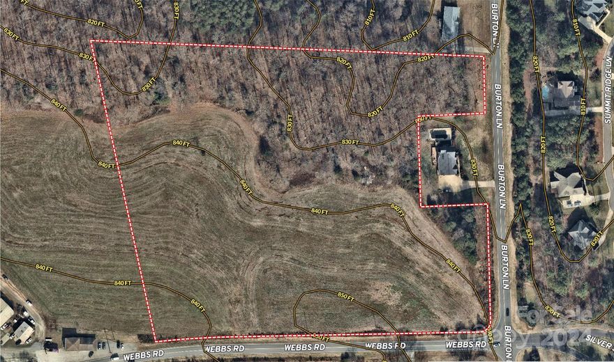 This 14+/- acres is located on the corner of Webbs Rd and Burton Lane and is one of the last large land tracts in this area!  Close proximity to Lake Norman, business 16 & HWY 16.  This property would lend itself to development or would be a great location for a private estate.  County Water and County sewer is available near by.