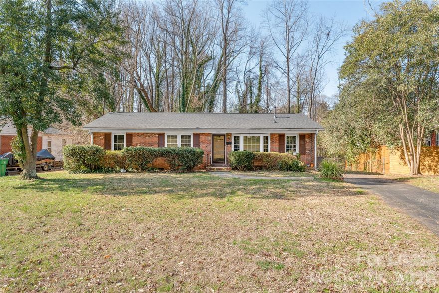 Check out this recently renovated 3 bedroom 1.5 bath brick ranch home in the popular 'Oakhurst' community. Surrounded by beautiful oak trees, this home sits on a quiet street, and have tons of great features you are sure to fall in love with! When you step inside, you will see refinished original hardwood floors, and a cozy living room with a large bay window that lets in plenty of natural lighting! The kitchen features a breakfast area, all standard appliances including a gas cooktop, and plenty of cabinet space. You will love the renovated Full bathroom which features new tile flooring, subway tiles on the shower wall, and a new vanity and toilet. Spacious 3 bedrooms, and an additional half bath off of the primary bathroom.

This home is conveniently located off of Monroe Rd, close to Cotswold Shopping Center, and only a short drive to Uptown Charlotte.

Call us today to schedule a tour!
