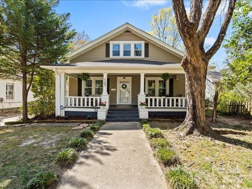 Historic Charm Meets Modern Living – 
Welcome to this beautifully updated 4-bedroom, 2.5-bath home nestled in the heart of the Historic York Chester neighborhood—where timeless charm meets modern convenience. This gracious Southern residence combines original architectural details with thoughtful 2025 renovations, making it ideal for homeowners and investors alike.
Inside, original heart pine floors set a warm, inviting tone, while the updated kitchen features honed black granite countertops, white shaker cabinetry, stainless steel appliances, a large breakfast area, and abundant storage including a pantry and laundry closet. The layout offers flexibility and function, with a main-level primary suite and a dedicated office—both complete with cozy fireplaces and double closets.
Upstairs, three spacious bedrooms provide privacy and comfort. The home's blend of classic character and updates gives it a charming feel.
Located less than half a mile from the vibrant FUSE District and ballpark, this home sits in a  growing area of Gastonia. Its proximity to Charlotte, Shelby, and the airport—plus just 1.5 hours to Asheville—adds even more appeal for those seeking an investment, Airbnb, or a stylish primary residence.
Seller is offering a 2/1 buydown  rate with specific loan options, Call for details.