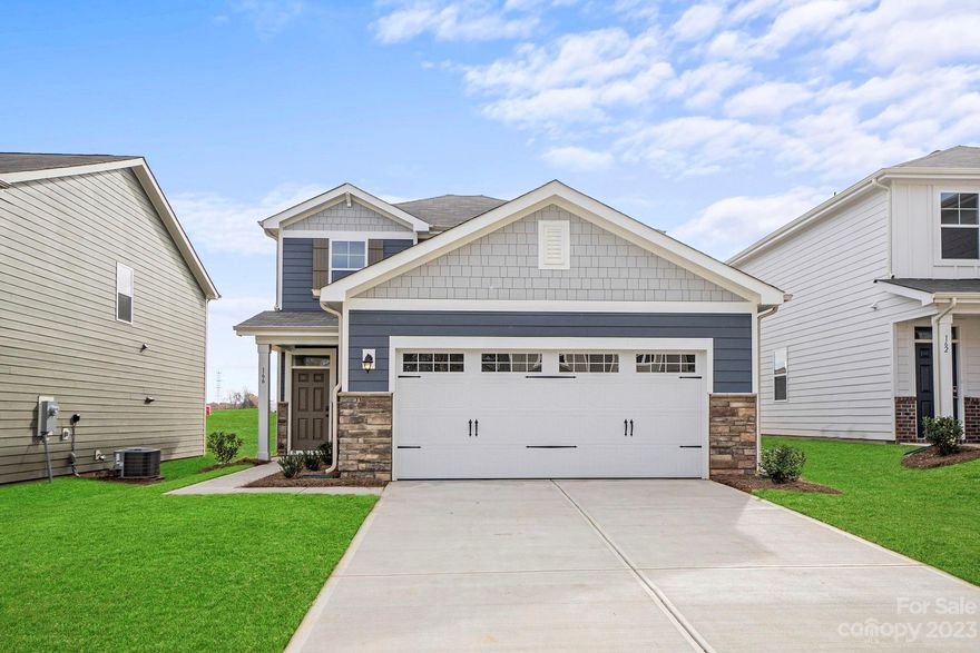 Come see why everybody is talking about living in York, SC.  Welcome to Asbury Ridge where you will find beautiful wooded lots, winding roads, walking trails, playground, sidewalks and easy access to shopping, dining and adorable downtown York.  The Pikes floorplan is a 4 bedroom, 2.5 bath and is  one of our most popular floorplans. This home features open kitchen with stylish cabinets and granite countertops. First floor is very spacious with soaring 9 ft. ceilings.  Tons of storage and  Primary bedroom.  Second floor has the secondary bedrooms all have large closets   Loft area can be used as an office or additional TV area. Durable LVP flooring in kitchen and great room. Exterior of home is 4 sides hardie board with brick or stone accent. 

Community features playground, walking trails and sidewalks.
  
Easy access to Hwy 5 and 49 to make your commute simple and direct.