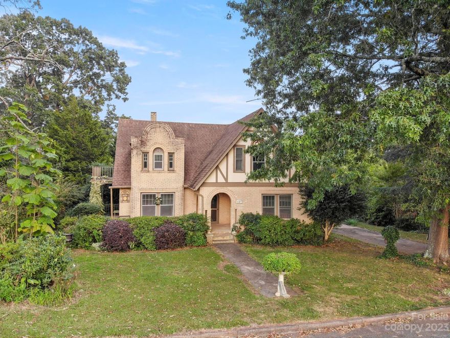 This beautiful turn of the century Tudor style house is truly a one of a kind find. It boast original plaster walls and ceilings with many period trimmings. Located at the end of Main Street in Spindale makes this home convenient to local schools, walking distance to shops, restaurants, parks and just a short drive into Rutherfordton.  As an added bonus this property is zoned (GC) or General Commercial allowing it to be used for residential or business purposes alike. Renovate and turn this into a unique office space to host your clients, run a simple live in retail space or use for your personal home with a beautiful backyard to enjoy on the porch. Although this home does need some renovation and would be perfect for a contractor it is priced to allow anyone the opportunity to put the work in and restore this home to its original charm.