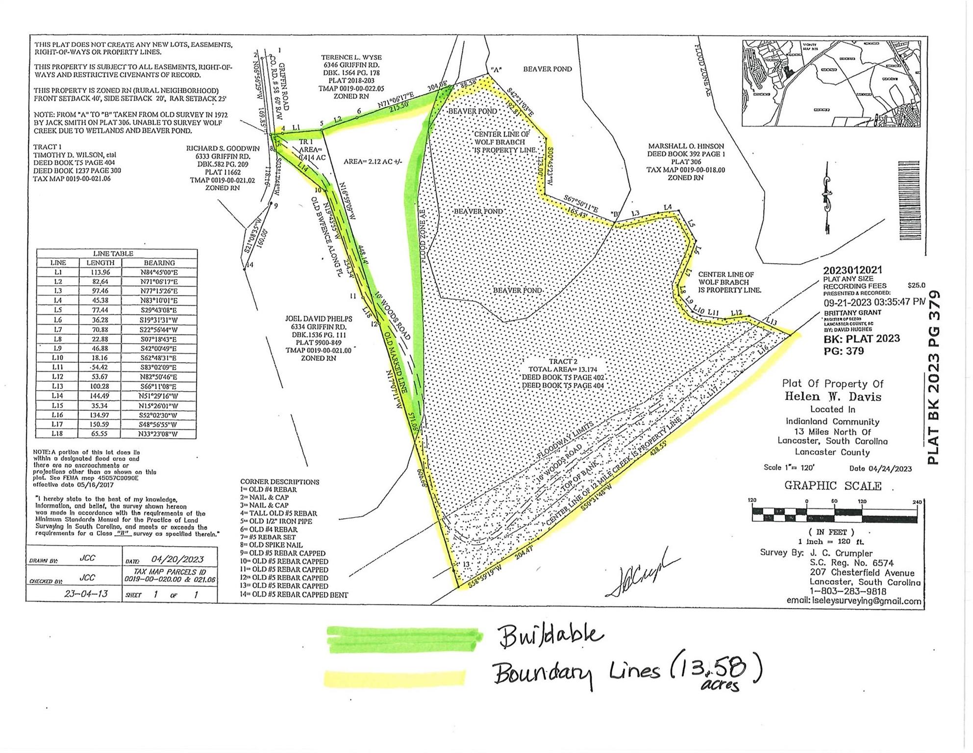 13.58+/- acres Griffin Road