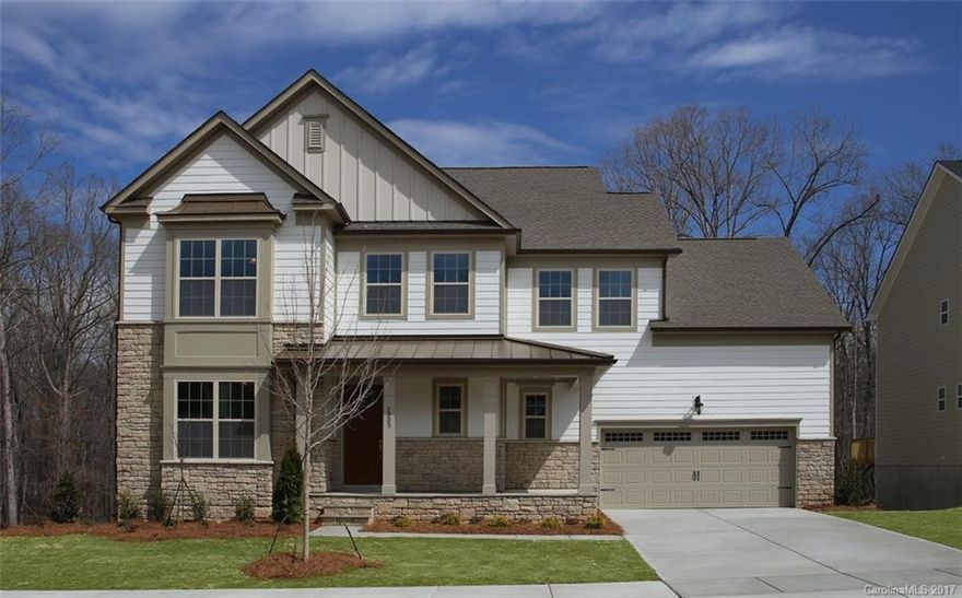 The Beautiful Carlisle features open living at its best. The 1st floor showcases a gourmet kitchen with gas cooktop and large center island overlooking  greatroom and casual dining. The covered back porch is perfect for relaxing and entertaining.   The spacious owner’s suite with spa-like bath is on the second level along with an additional 2 bedrooms with a Jack and Jill bath, a bonus room, laundry room and a loft. This home also comes with a finished basement with guest suite and media room.