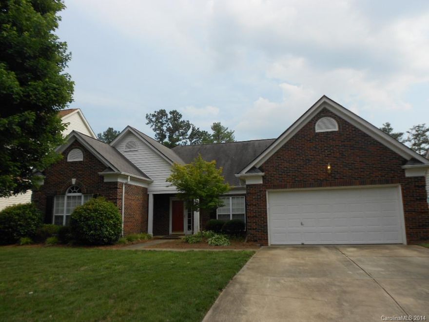 Rare four bedroom/two bathroom ranch home has a open and light floorplan. Right down the road from Ballantyne and I-485.  The home features a covered deck and fenced in backyard. The well-manicured neighborhood is complete with sidewalks, walking trails and playground.  Price includes a flooring allowance so the buyer can make their own selections.