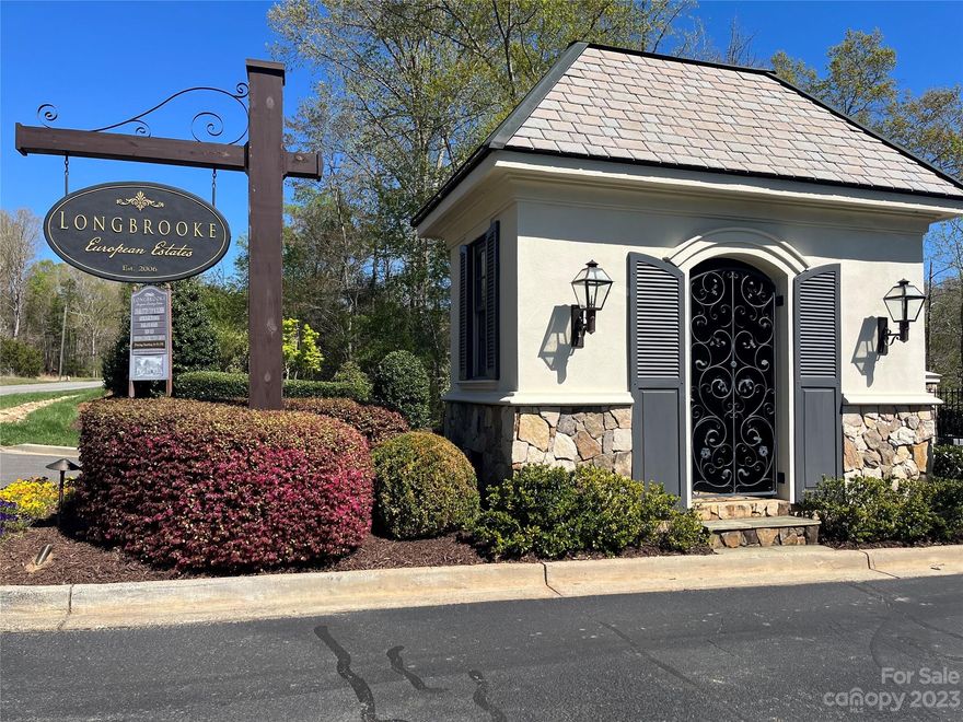 Welcome to the premier and highly desirable Longbrooke community! Situated just minutes from the vibrant Ballantyne community of south Charlotte, you will discover a gated, charming European-styled neighborhood just across the South Carolina border where residents enjoy lower Lancster County taxes, excellent schools and magnificent custom built homes. Conveniently located near shopping, dining, easy access to the interstate, this large, private and beautifully wooded lot offers the perfect opportunity to build your dream home!