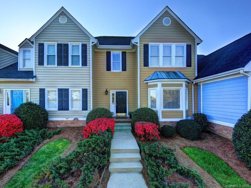 Wonderful, move-in ready town home in sought after Bishops Ridge location. Quiet removed-yet convenient to so much. 2 story entry, white kitchen with some new appliances, large great room open to private fenced in court yard- home is flooded with natural light. Master suite with walk-in closet, and great master bath with garden tub and separate walk-in shower.