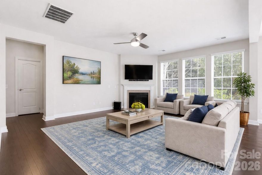 Move-in ready and beautifully maintained, this spacious 4-bedroom, 2.5-bath home offers 3,132 square feet of comfortable living in a highly desirable community with excellent amenities.

All bedrooms are located upstairs, along with the laundry room, providing convenience and an easy daily routine. The main level features a versatile flex space ideal for a home office, playroom, or additional living area. Upstairs, a large bonus room offers endless possibilities for entertaining, relaxing, or creating the perfect media space.

The bright, open kitchen flows seamlessly into the main living area, creating an inviting space for gatherings. Notable updates and features include a NEW ROOF, neutral paint throughout, hardwood/LVP flooring on the main level, and abundant storage, including a functional drop zone.

Step outside to enjoy a quiet, private backyard—perfect for relaxing or entertaining. A 2-car garage and thoughtfully designed layout add to the home’s overall comfort and functionality.

Ideally located near I-77 with an easy commute to Charlotte, Charlotte Douglas Airport, and nearby shopping, dining, and parks.

In Fort Mill School District-current assignments are PKES, PKMS/SMS, NFHS & should be verified by buyer due to enrollment freeze at PKMS.