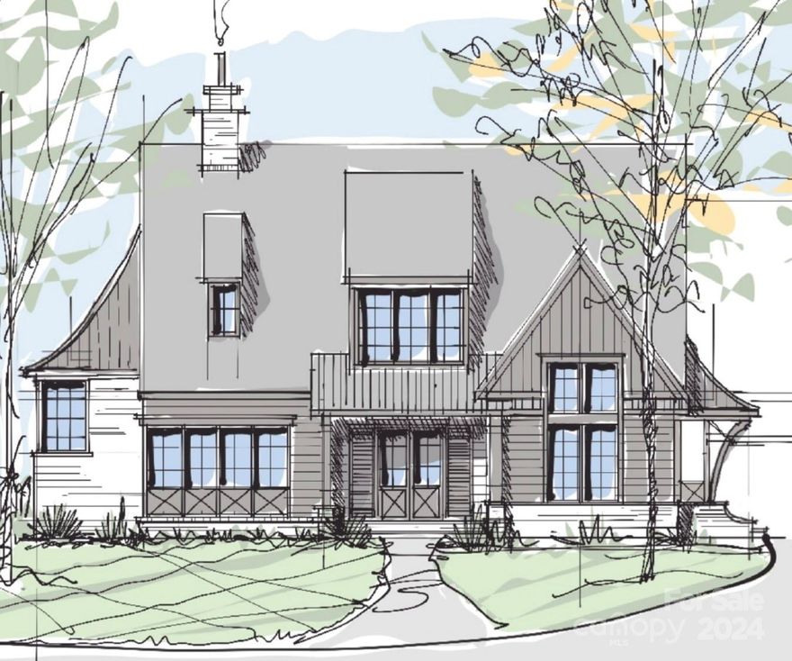 The newest luxury residence to be built by Davidson based custom home builder, Holliday Homes, will be located on this remarkable, impossible to find, basement lot in the heart of Old Davidson. This spectacular home features timeless appeal and a quality and finish level that will meet the needs of today's most discerning buyer. This is that rare opportunity to own a stunning new home in the heart of Davidson, located just a short distance from downtown and everything that makes Davidson so special.  The proposed plan features an open floor plan with multiple areas for entertaining both inside and out, including the option to add a swimming pool (for an additional cost).  The plan will feature hardwood flooring throughout the main level, a chef’s kitchen with high end appliances, custom cabinetry, an expansive kitchen island and scullery, and luxurious details throughout. Final plans subject to Town of Davidson approval, come work with the builder to customize to your needs.