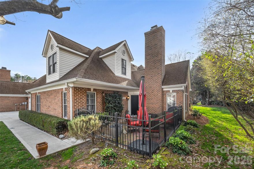 Prepare to be amazed by this beautifully maintained brick townhome located in a highly sought-after gated enclave in Piper Glen, Ballantyne. Ideally situated near I-485, this home offers easy access to premier shopping, dining, and a wide array of local attractions such as The Bowl and Ballantyne Backyard.
 
Move-in ready and thoughtfully designed, the home features a soaring vaulted great room with a stunning fireplace that flows seamlessly into the dining area and eat-in kitchen, complete with granite countertops. The spacious primary suite boasts a custom walk-in closet and a private ensuite bath highlighted by a custom-tiled walk-in shower. A versatile guest room on the main level can easily serve as a bedroom or home office. There is a half bath conveniently located on the main level for guests. A new HVAC system was installed in 2025 making this a worry-free home.
 
Upstairs, you’ll find a generous loft-style flex space—perfect for entertaining or use as a second primary suite—complete with a full bathroom, dual walk-in closets, and charming window seat. The oversized two-car garage features epoxy floors, generous walk-up attic storage, and utility sink with abundant cabinetry. With exceptional storage throughout, this home truly has it all. Google Fiber is included in HOA dues.