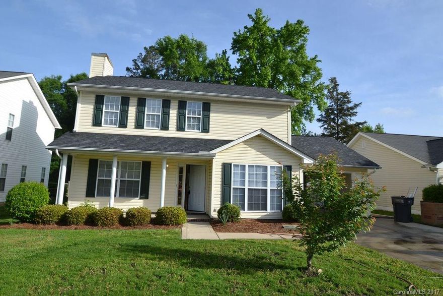 Nice two story home in very quiet neighborhood. Home features a rocking chair front porch perfect for relaxing in the evenings. Open floor plan with eat-in kitchen that has light cabinets, white appliances and plenty of counter space. Large family room features a fireplace. Spacious master bedroom and large secondary bedrooms located on the second floor.