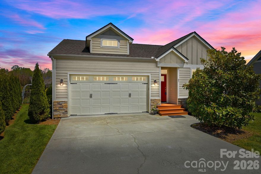 Welcome to Blacksmith Run—one of the area’s most DESIRABLE Gated Communities, where Mountain BEAUTY and a True Sense of Neighborhood Come Together.

This Thoughtfully Designed home offers easy One-Level Living with an Open Floor Plan that feels SPACIOUS and INVITING. The Beautifully Appointed Kitchen flows into the main living area, highlighted by a new SOARING Tongue-and-Groove ceiling and Newly Installed GAS fireplace.

Step onto the Covered Back Deck and take in EXPANSIVE Mountain Views beyond your Fully Fenced Backyard—a PEACEFUL setting for morning coffee or quiet evenings. Extensive Landscaping is beginning to Bloom!

The Primary Suite and Laundry are on the main level, with two additional bedrooms offering flexibility for Guests, a Home Office, or Creative Space—balanced for Connection and Privacy.

Storage is Plentiful, including an oversized Two-car garage.

Beyond your Doorstep, enjoy the Community Clubhouse, Serene Pond, and Outdoor Pool, ALL just minutes from Shopping, Dining, Apple orchards, and Wineries.

Come Experience the Quiet Ease and Natural Beauty of life in Blacksmith Run—where Connection and Calm feel Right at HOME.