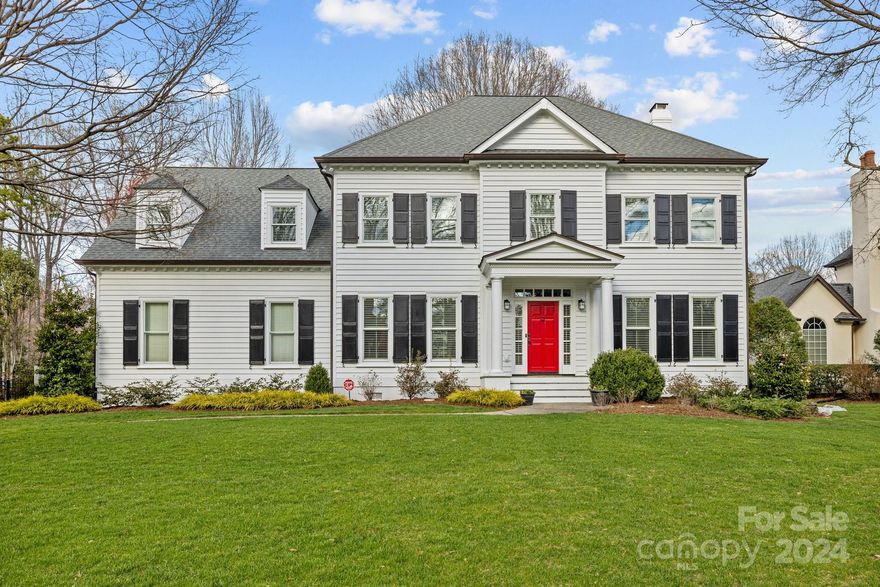 Welcome to this beautiful home in the sought-after neighborhood of Giverny located in the heart of south Charlotte. This home has been fully renovated and meticulously cared for. Enjoy plenty of natural light throughout the main level including the beautiful eat in kitchen which overlooks the private fenced in backyard. New appliances include a wine/beverage fridge and built in microwave. The floor plan has been opened up to give it a modern feel while still maintaining a classic timeless look. Upstairs has four bedrooms, a bonus room and three full baths including heated floors in the primary bath. This location tucked away in the cul-de-sac is nearby to South Park for shopping and dining as well as convenient to many other areas of Charlotte.