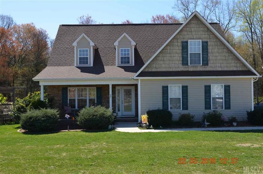 Beautiful home on almost an acre lot in a quiet neighborhood. Awesome floor to ceiling stone gas log fireplace, cathedral ceiling & lots of windows in the great room, lots of maple cabinets & oak wood floors in this spacious kitchen all appliances to remain,  master on the main, master bath has double sink vanity, a garden tub with separate shower. 2 bedrooms and full bath and lots of storage complete the upstairs, over sized double car garage with added shelving for additional storage. A must see!!!!