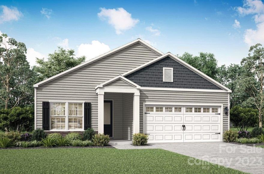 This one-story home features a stylish and functional layout with 3 bedrooms, 2 bathrooms, a large
living room and more. The kitchen with its granite countertops, oversized wood cabinetry, full suite of 
energy-efficient appliances and easy access to the dining room, creates a functional area for cooking
meals. In addition, this home comes with desirable upgrades included at no extra cost such as luxury 
vinyl-plank flooring, a Wi-Fi-enabled garage door opener, programmable thermostat and more.