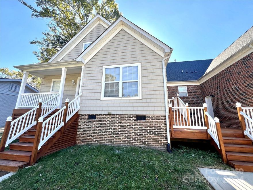 Well maintained 4 bedroom 2 bathroom duplex located in Elliott Acres. Hardwood floors throughout. Kitchen features an island and all appliances are included. Downstairs 2 bedrooms with 1 shared bathroom and laundry area. Upstairs features 2 bedrooms with 1 share bathroom. Lawn care is included in rent. Quaint neighborhood that sits adjacent to Renaissance Park. Easy access to highways, only 5 miles from Uptown, and only 7 miles to the airport. This property is ready for immediate move in. Don't miss out, schedule your showing today!