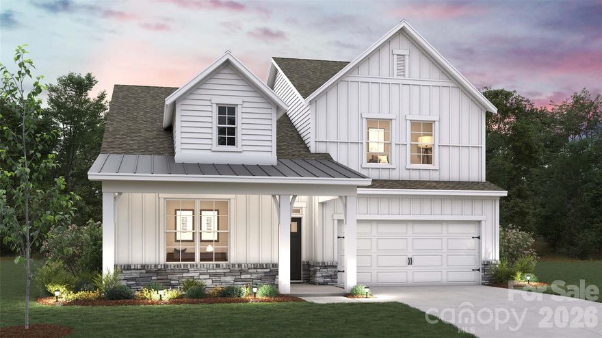 Come see 545 Mahogany Road located in York, SC.

The Ashley is a two-story home offered at Westport in York, SC. This new two-story plan offers four bedrooms, including one on the main level, as well as three bathrooms and a two-car garage.

As you step onto the porch and into the home, you’ll be greeted by an inviting foyer and a bedroom that could also be perfect for a home office. It then opens up to a spacious family room area that leads to the kitchen area. The chef’s kitchen is equipped with stainless steel appliance, large granite countertops with tile backsplash, ample storage space, a pantry, and a kitchen island. 
Upstairs the primary bedroom offers a large en-suite bathroom with a soaking tub and shower, and large walk-in closet. The additional two bedrooms provide comfort and privacy for every household member long with a bathroom and convenient laundry room.

With its thoughtful design, spacious layout, and modern conveniences, the Ashley is the home for you at Westport in York, SC.

Pictures are representative.
All this and a large pool, clubhouse to come and only a few minutes to Lake Wylie boat ramp and park.