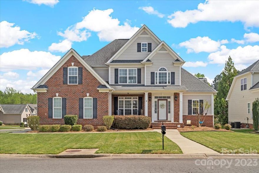 This elegant single family home sits near the heart of Rock Hill, on a corner lot, within the highly desirable Seven Oaks neighborhood. This 4 bedroom 3 bath home has a bonus room that could be used as a 5th bedroom! There is so much about this custom home that makes it stand out inc. extensive molding, wainscoting, and tray ceilings. This home is so clean that it looks new!  Built in 2007 but the homeowners have done so much to make it new again. The 2 HVAC units were replaced in 2021. The hardwood floors have been refinished and bedroom carpeting was replaced. The deck was replaced in 2019 and a new fence was installed in the backyard. The crawlspace was encapsulated and a dehumidifier installed. A new shower with new tile was installed in the bathroom of the owner's suite. A paver sidewalk was added leading from the back deck to the driveway, and extensive landscaping has been done. The yard has outdoor accent/ landscape lighting, and in-ground irrigation keeps the lawn beautiful.