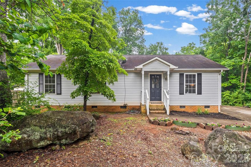 Welcome to this charming, established ranch home in the city of York.  This home features new flooring and a spacious open floor plan, including a dedicated laundry closet.  The home has several updates to include new drain pipes installed in 2025 and a new roof that was installed in 2020.  The kitchen offers plenty of room to move around with an ample dining area that supports a large dining table.  The back porch opens to a spacious backyard that includes a storage shed that was built in 2024 and offers a peaceful setting and privacy with a heavily wooded area along the perimeter.  With no HOA, you have the freedom to truly make this property your own.