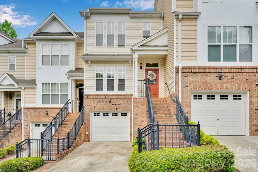 Well-maintained townhome featuring LVP flooring throughout—no carpet—and a functional open-concept main level. The living area with gas fireplace flows into the dining space and kitchen with a center island and brand new stainless steel appliances. Refrigerator, washer, and dryer convey. Enjoy a partially covered, shaded balcony—perfect for relaxing or entertaining. Upstairs offers dual primary suites, each with a private en-suite bath. The lower level includes an oversized one-car garage with abundant storage, a utility room with laundry, and access to additional outdoor patio space.

Ideally located just minutes from Concord Mills, multiple grocery stores, shopping, dining, and convenient access to I-485, I-85, and I-77. HOA dues cover exterior maintenance, including roof, gutters, and siding, and provide access to resort-style amenities, including multiple pools with waterslides, basketball, tennis, pickleball, and volleyball courts, stocked fishing ponds, playgrounds, sidewalks, walking trails, and an 18-hole public golf course. Community also features an elementary and middle school, a child development center, memory care, and assisted living - offering a unique blend of convenience, long-term livability, and multigenerational support all within the neighborhood.