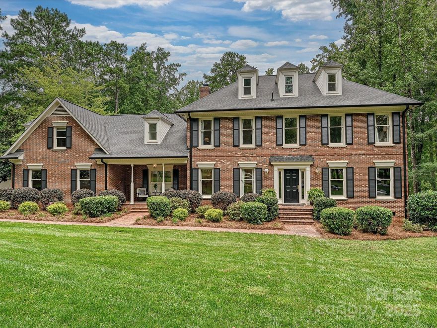 An exquisite and rare find! This 6 bedroom home is situated on over 1.7 acres in the sought-after neighborhood of Providence Plantation. From the moment you step inside, you will see the unbelievable attention to detail.  Gorgeous Library with lighted shelving off the entry. Breathtaking kitchen remodel with double marble islands, Waterstone Faucet, vaulted Ceilings. New Primary and secondary baths, each with its own beautiful character. Guest suite on first floor. 3 bedrooms on second floor with optional bonus/bedroom. Third floor Bonus rm.  Walk out Basement with additional living rm, w/ full bath & bedrm. Huge 890 sqft composite deck plus a Custom fire pit with pavers and retaining wall for an amazing hangout area. See feature sheet