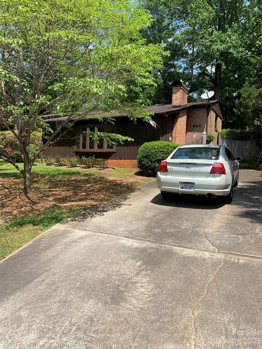 Very nice 3 bedroom 2 bath brick split level on landscaped lot, newer windows, newer gutters and gutter guards, newer composite deck, newer HVAC, new roof, hardwoods under carpet, newer bathroom and kitchen floors, large primary bedroom with sitting area, large den with fireplace,  built-ins, must see. Seller desires to sell "as is" unless something major is found