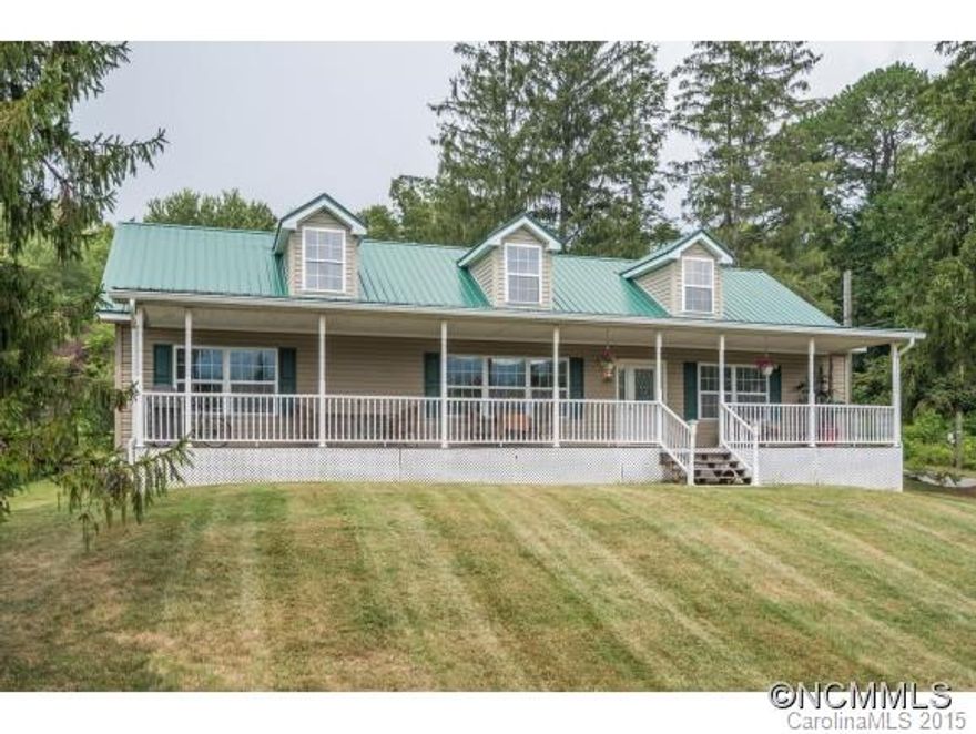 Welcome each day from your front porch with mountain views after slipping outside of the freshly painted interior that's complete with hardwoods, open kitchen/dining area and a large living room with gas fireplace. This newer Black Mtn homes location is worth a look as it boasts incredible views and access to the road which is hidden from view, while taking advantage of newer construction to address any concerns of road noise while inside.