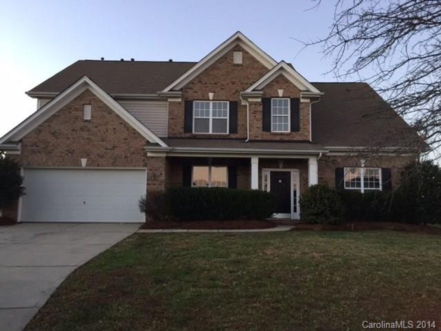 Lovely curb appeal with wide and deep rocking chair front porch. The two story Foyer and Great Room,  and open living spaces are perfect for entertaining with a spacious, flat and wide rear yard. Master suite is on the main floor. Sunroom off the kitchen/breakfast area, all with ceramic tile. Fresh paint, carpet, and SS appliances. Hardwoods in Foyer and Dining Room. Three bedrooms upstairs and a large 5th Bedroom/Bonus.  Note neighborhood amenities.