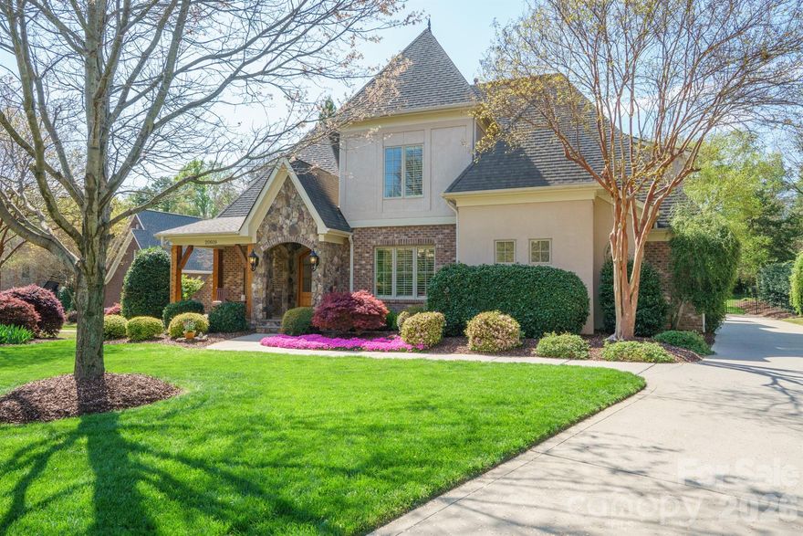 POOL!  Desirable Wright's Emerald, European Design Neighborhood, Custom Built Home is nestled in Lush Landscapes across from a stunning park with benches and a walking path. 3 Car Garage, Nearby Lake Norman gives the feel of vacating every day.  Dry Dock Facility nearby for storing your boat. Enjoy casual walks to nearby Jetton Park.  This Stunning, Quality, Full Brick with Stucco and Stone Accents, Flagstone Rocking Chair Front Porch.  Salt water heated pool gives a resort like feel. Sit on your private backyard porch while enjoy stunning views of your deep lush back yard. Enjoy a date night in your very own hot tub. This home screams live style at its best!  Grand Entry Double Glass Doors, Hardwoods, Planation Shutters, and Moldings throughout boast Elegance. Owner Suite on Main Level with Walk in Closet, Garden Tub, Walk in Shower, Dual Sinks and More.  3 Large Secondary bedrooms with private baths. Media Room and Huge Flex Space for Gym/Man Cave.  Mud Room with Desk, Cubbies and Sink.  Tons of Storage. Welcome Home!