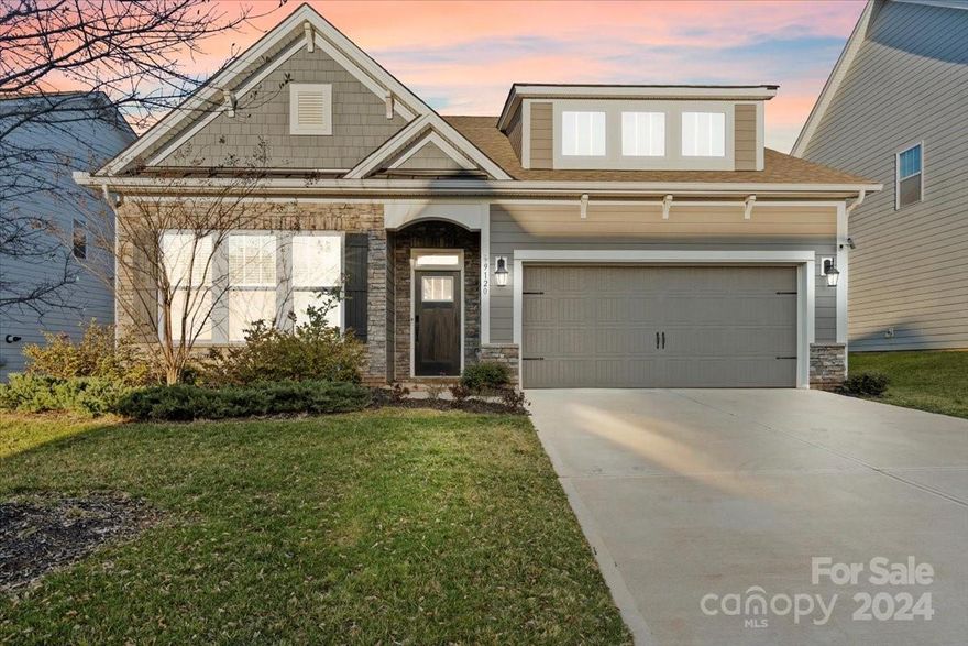 This stunning 3 bed/2 bath ranch, built in 2021, epitomizes modern comfort + style. As you step inside, you're immediately transcended by the open-concept layout, designed to maximize space and functionality, and make entertaining  large events (like the Super Bowl) a breeze! The inviting living room boasts a cozy fireplace + ample space for relaxation or entertaining, and is open to the well-appointed kitchen, complete w/ SS appliances, a large island, endless countertop + cabinet space and a breakfast nook for more casual meals. Retreat to the primary bedroom w/ its tray ceiling, walk-in closet + en-suite for ultimate privacy and relaxation. Additional bedrooms provide versatility for guests or a home office! Out back, a fenced-in backyard provides privacy, while the patio + screened-in porch offer perfect outdoor spaces for enjoying the fresh air. This meticulously designed home offers the perfect blend of modern living + timeless charm, making it an ideal place to call home!