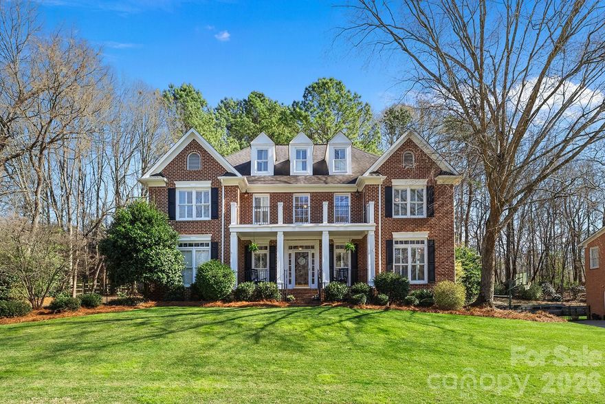Located in the sought-after Deerfield Creek neighborhood, this stately three-story Wieland full-brick home offers a bright, open floor plan ideal for both entertaining and everyday family living.

The beautiful white kitchen features new double ovens and a dishwasher and opens seamlessly to the two-story great room. Flooded with natural light from a wall of windows, the family room connects to a side screened porch and an EZ-Breeze patio with heaters, plus a paver patio and fenced backyard—perfect for year-round outdoor living. A formal dining room and living room provide flexible spaces to fit a variety of lifestyles.

The spacious primary suite includes a recently renovated bathroom with dual vanities and multiple closets. Tucked just beyond the primary suite is a private office with its own balcony overlooking the backyard—an ideal work-from-home retreat. Three additional bedrooms—one with an en suite—plus two Jack-and-Jill bathrooms and a convenient second-floor laundry room complete the second level.

The third-floor bonus room, featuring all-new carpet, provides the perfect hangout space along with abundant additional storage.

Located in a top-rated school district and just minutes from shopping and dining at Waverly and Rea Farms, with easy access to I-485, this home truly has it all. Enjoy outstanding neighborhood amenities including a pool and cabana, tennis courts, soccer and basketball fields, a playground, and scenic walking trails.