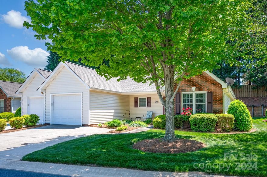 MULTIPLE OFFERS RECEIVED.  ACCEPTING BEST AND FINAL BY 5:00 PM 4/28/24. Beautiful 2 bedroom/ 2 bathroom patio/duplex in 55+ community of The Village at Oak Tree!  Tons of recent upgrades include all new Anderson windows, new appliances, popcorn ceilings removed, all fresh paint, new flooring, new granite countertops and sink, new Furnace, smoke alarms and CO, New toilets lights and fixtures in bathrooms, New blinds in dining area and keyless entry! Covered back porch for a quiet reading corner.  HOA installed new roof in 2023 and takes care of all the lawncare and Termite treatment. Finished one car garage. Community Clubhouse just down the street with workout area and daily activities.  Fishing pond, street lights and paved walking trails.  Close to shopping, restaurants, highways and medical facilities.  Schedule your tour today!
