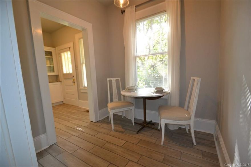 Lots of Charm ! Thomas Avenue Cute 2 bedroom, 1 bathroom corner duplex now available in desirable Plaza Midwood. Beautiful refinished hardwood floors through out, 10 ft ceilings, new shaker kitchen cabinets, granite countertops, tile backslash, and tile floors. BRAND NEW WASHER/DRYER INCLUDED Relax on the covered front porch. Short walk to shopping, dining, and all the hot spots in Plaza Midwood.included. Water and lawn care are included! pets are conditional restrictions apply.