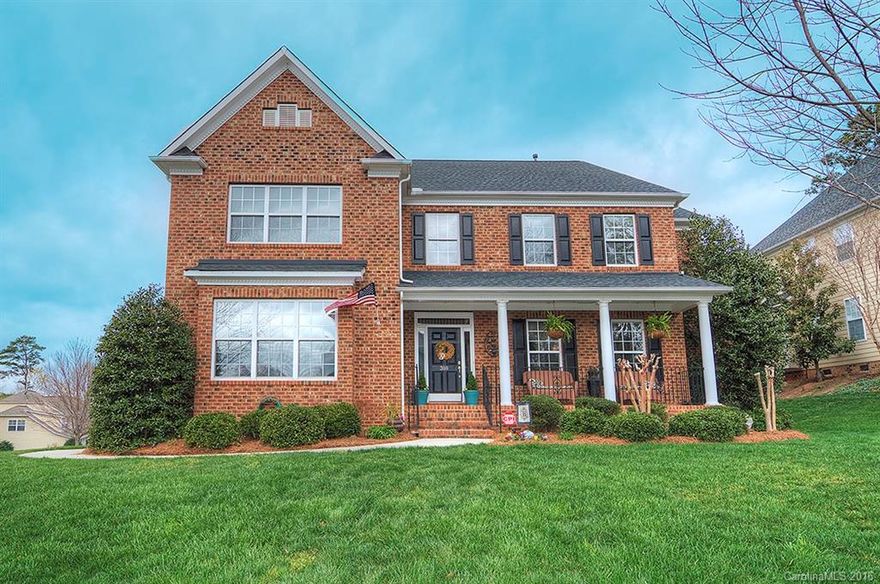 Spacious home with extra features throughout. Large kitchen with breakfast area and Breakfast Bar opens to Great Room. Study with French doors, formal dining room, and bedroom with full bath on main. Oversized master bedroom with luxurious master bath. Fifth bedroom can be a bonus room as well. Large third floor provides plenty of natural light with skylights. New HVAC 2015. Home has built-in speakers throughout, an alarm system, central vacuum, attic fans. Fort Mill schools, Tega Cay peninsula.