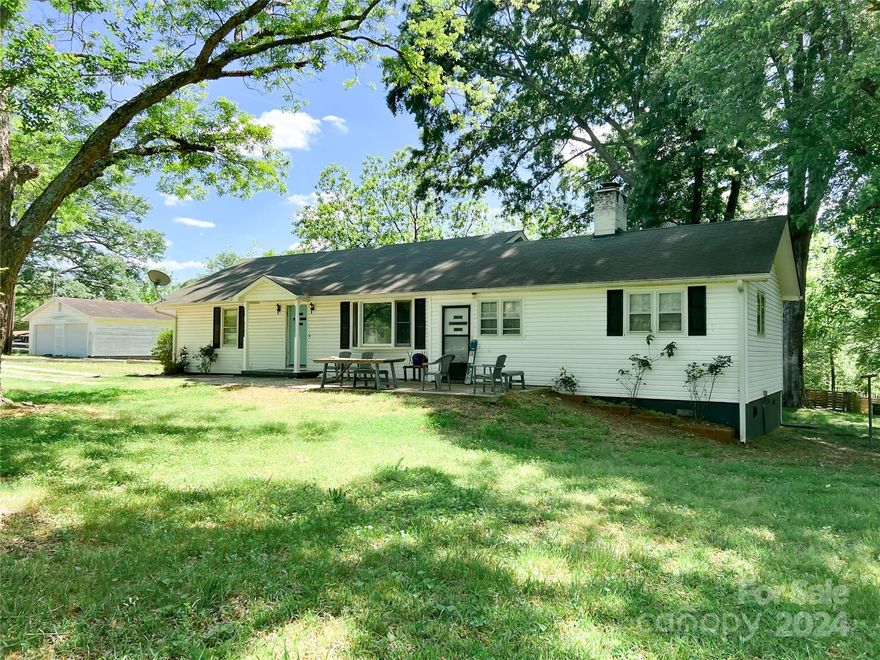 Welcome to this beautiful country home that sits on over 3 and a half acres. Plenty of space for animals and entertaining. Home offers a huge detached garage for storage and parking and the home has a basement. Stainless steel appliances in the kitchen and hardwood floors and tile throughout the home. Endless opportunities for you to make this your home! Come check it out today! Seller is offering to pay 5000 towards buyers closing costs!! Home is being sold AS-IS